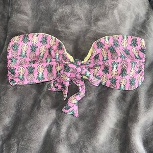 Lolli pineapple 108 degrees bandeau bikini top